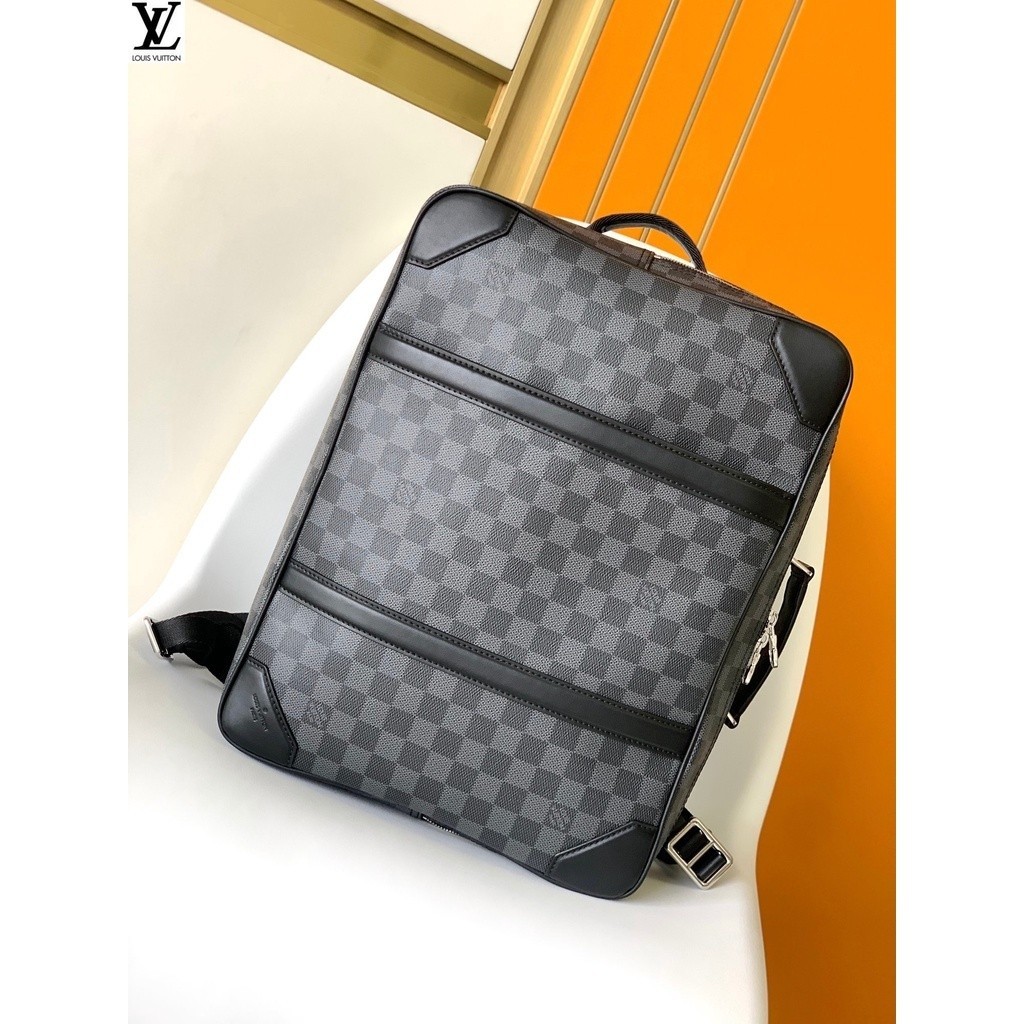 หลุยส์วิตตอง Louis Vuitton lv กระเป๋าถือ n50051 briefcase backpack พื้นที่กว้างขวางทันสมัยและใช้งานได้, กระเป๋าสะพายกระเ