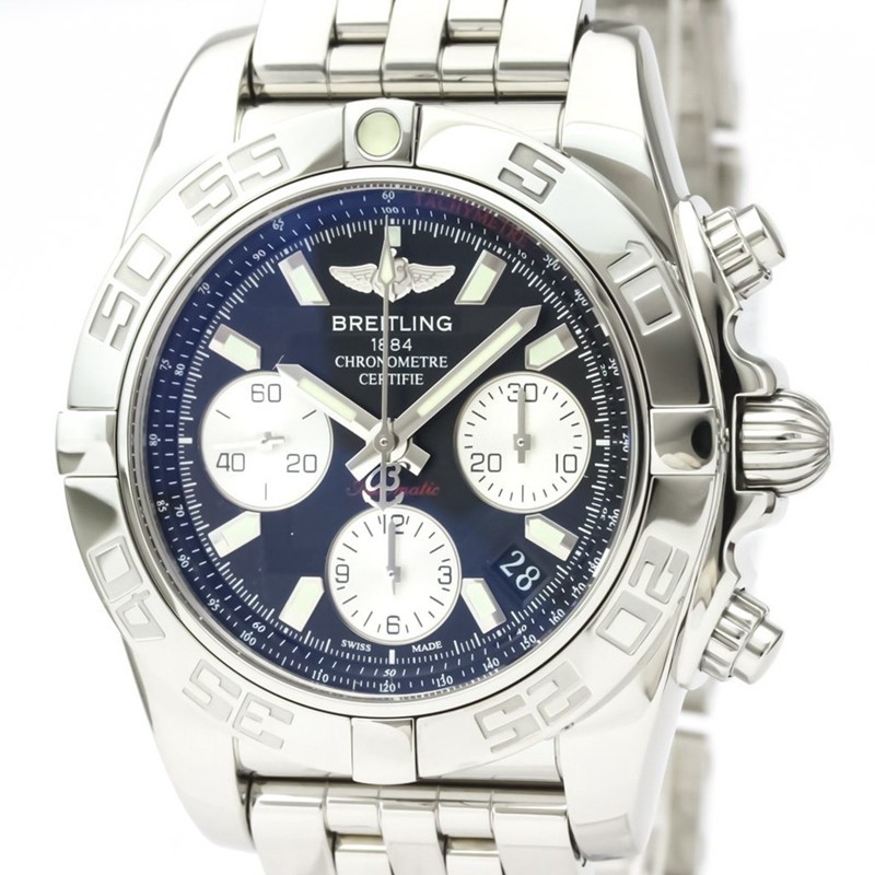 Breitling นาฬิกาข้อมืออัตโนมัติ สีดํา สําหรับผู้ชาย AB0140