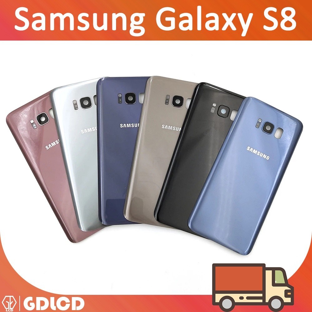 Samsung Galaxy S8 G950 G950F G955F S8 Plus ฝาหลังแบตเตอรี่กระจก