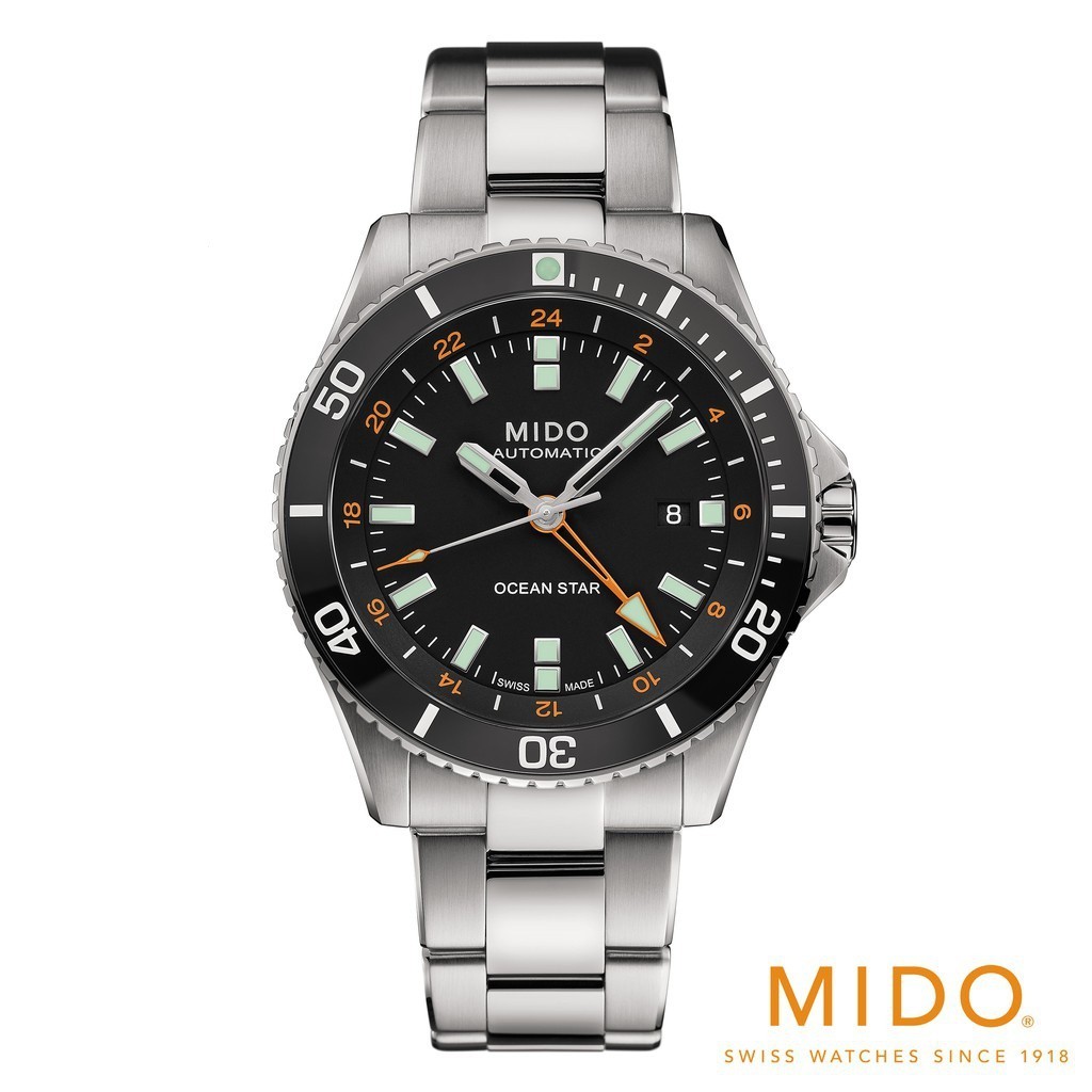 Mido Ocean Star GMT นาฬิกาข้อมือ สําหรับผู้ชาย รหัสโมเดล m026.629.11.051.01