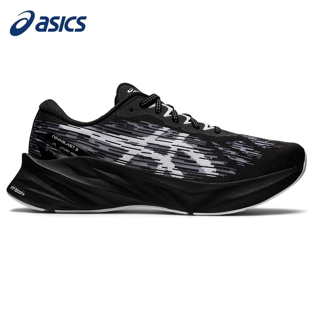 Asics novablast 3 รองเท้า สําหรับผู้ชาย | รองเท้ากีฬา รองเท้าวิ่ง สีดํา สีขาว แบบใหม่