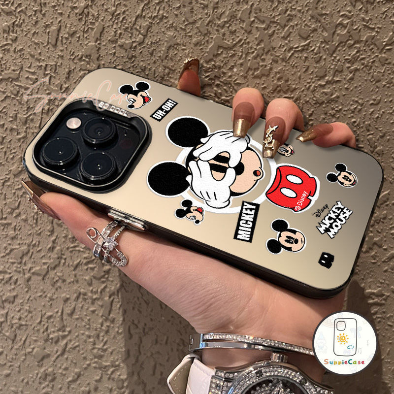 แฟชั่นดูเดิลการ์ตูนน่ารักคู่มิกกี้ คู่การ์ตูน สําหรับiPhone 7Plus 14 11 15 13 12 Pro Max XR 14 7 8 6s 15 6 Plus X XS MAX