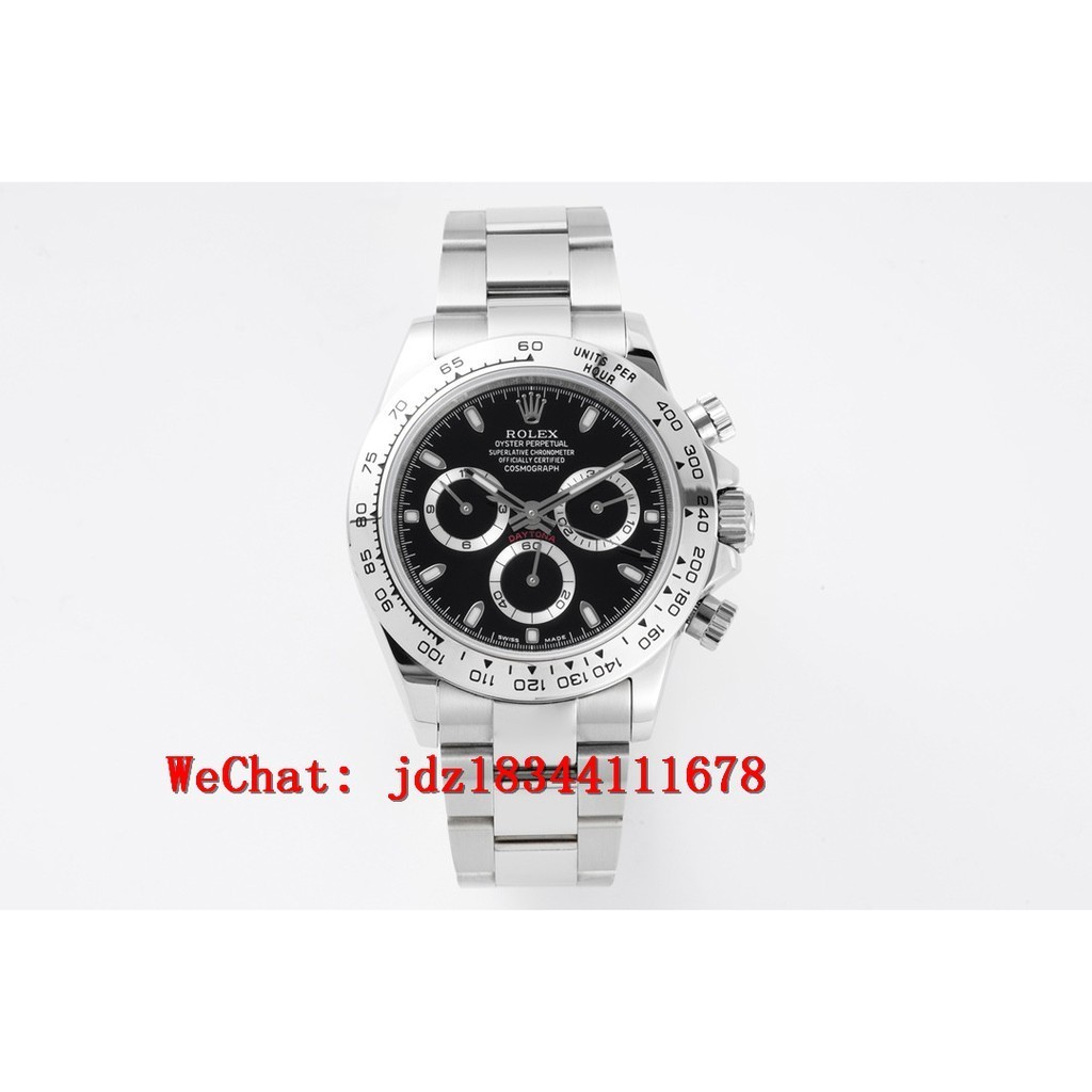 นาฬิกาข้อมืออัตโนมัติ Rolex Cosmograph Daytona Series สีดํา