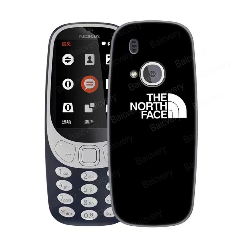 Nokia 3310 2017 เคสโทรศัพท์ ซิลิโคน TPU นิ่ม แบบป้องกันเต็มรูปแบบ ลายโลโก้แฟชั่น