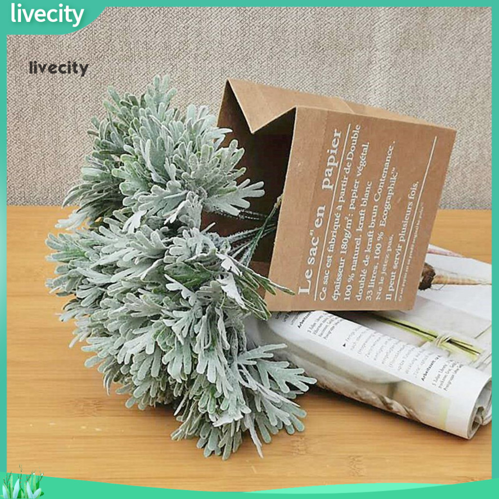 Livecity| ช่อดอกกุหลาบปลอม ผ้าฝ้าย 4 กิ่ง สําหรับตกแต่งบ้าน