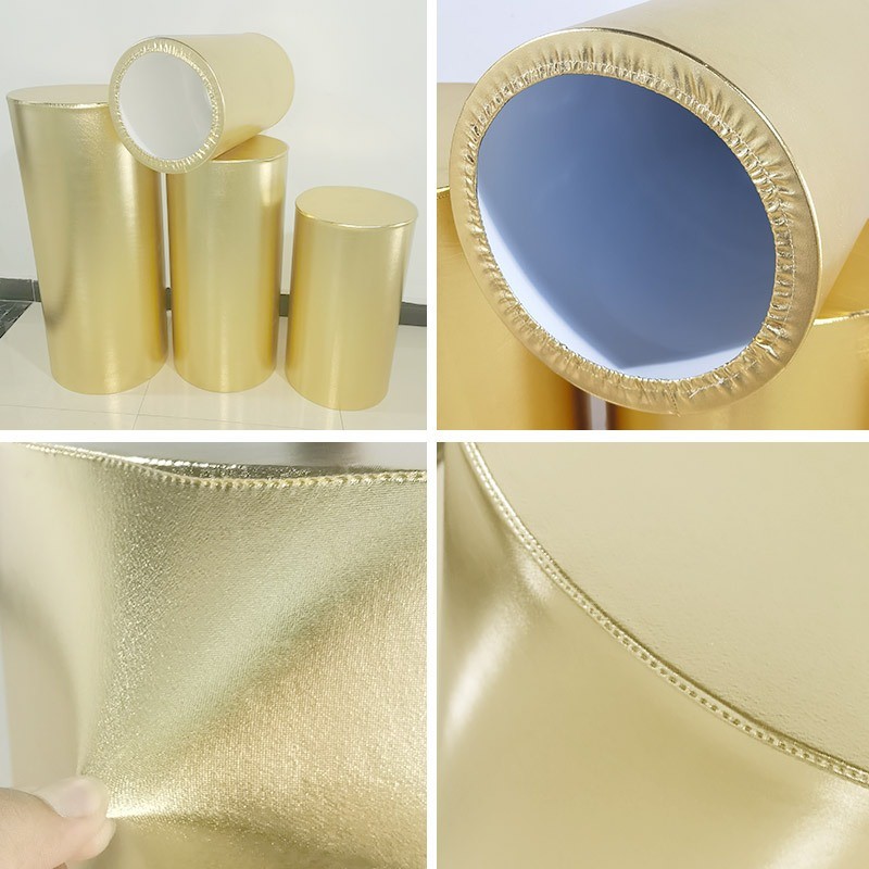 ผ้าสําหรับ 3 ชิ้นกระบอกเหล็ก Photobooth สําหรับตกแต่งงานแต่งงาน Prop ขาตั้ง Photobooth