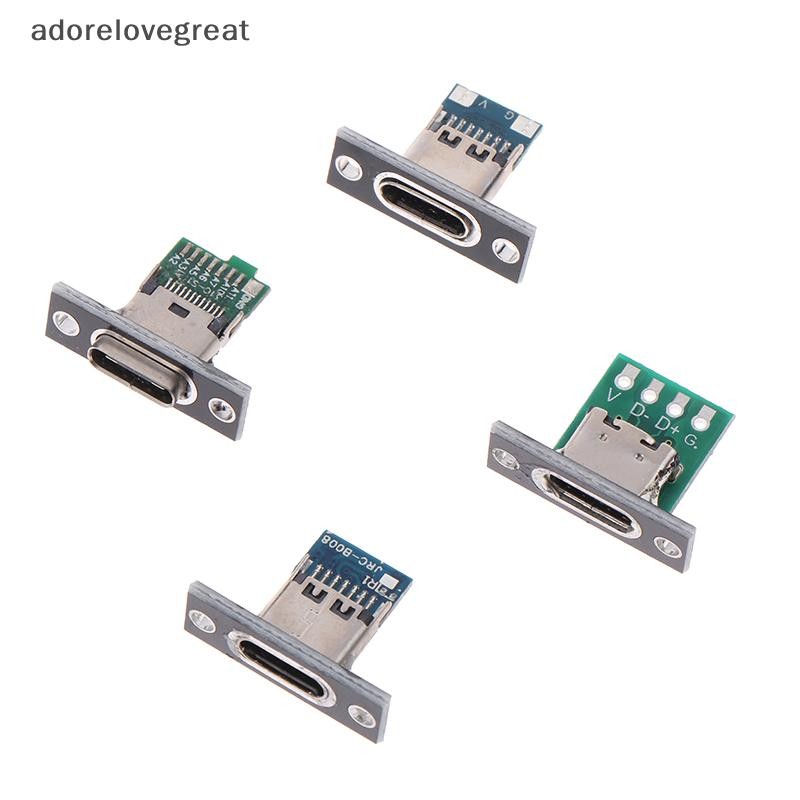 Alt ชาร์จพอร์ต USB Type C ซ็อกเก็ต 2Pin 2P 4P กันน้ํา Strip Line Of Solder Joint หญิงเชื่อมต่อแจ็ค DRG