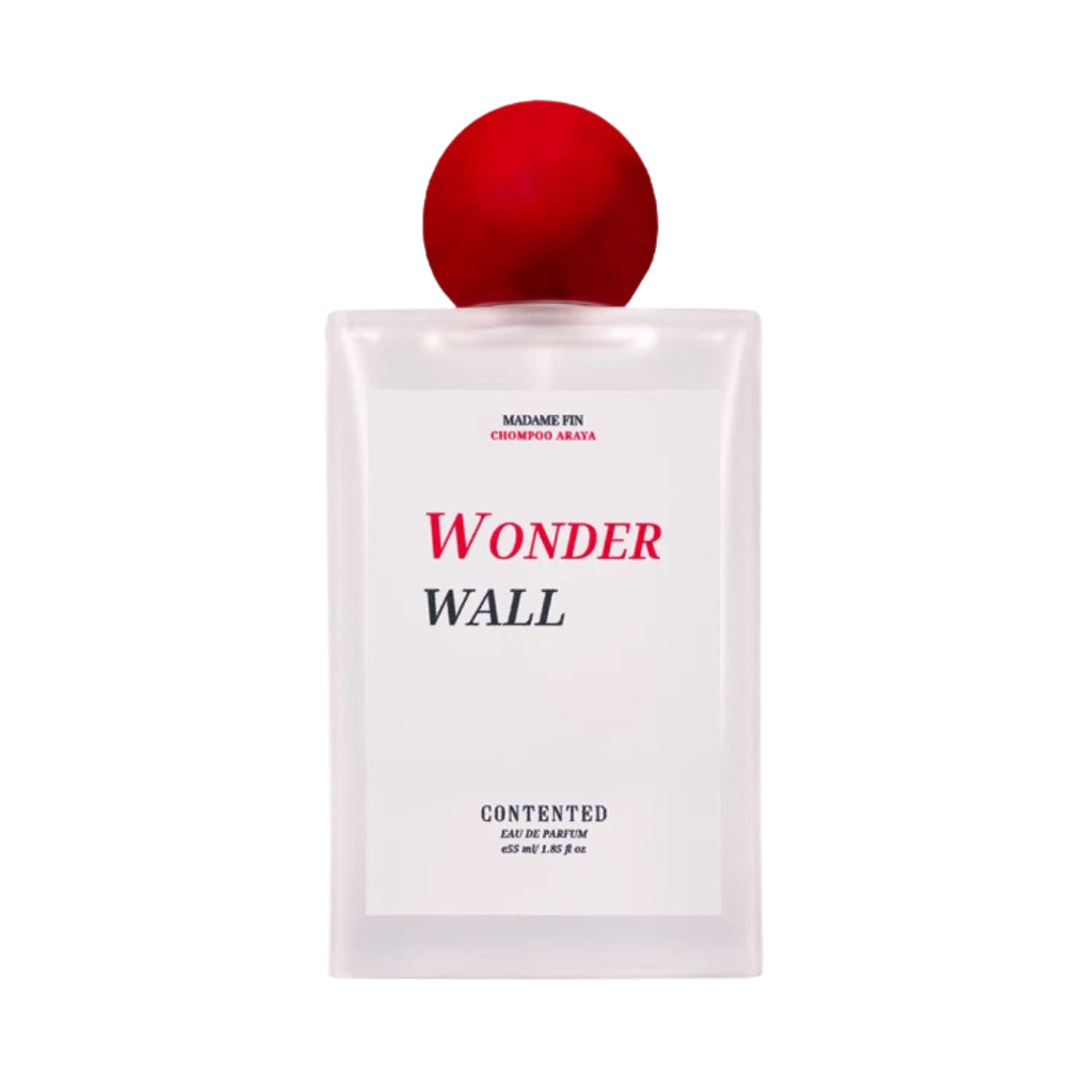 (ชมพู่แดง) น้ำหอมมาดามฟิน X ชมพู่ น้องเกล WONDER WALL Madame Fin X Chompoo Araya Contented 55ml. แท้100%