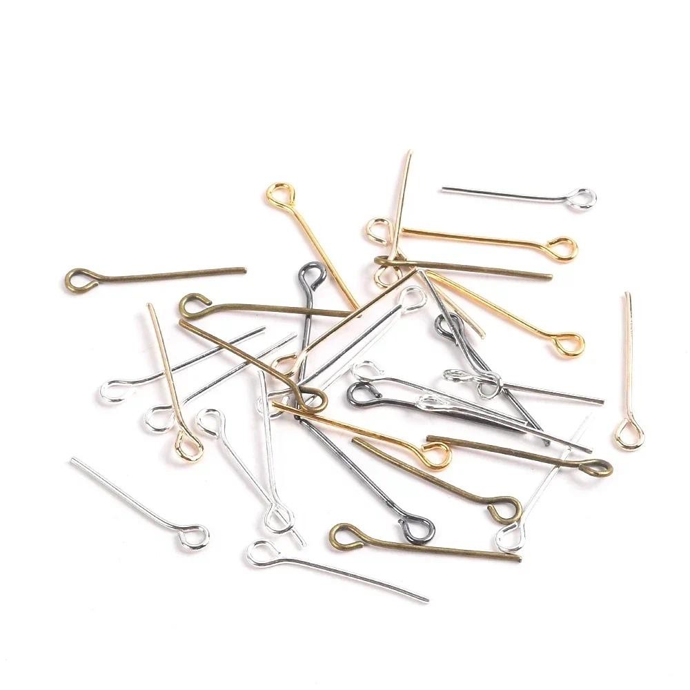 100 ชิ้น Eye Head Pins 14-70 มิลลิเมตร Eye Pins ลูกปัด Pins ผลการค้นหาเครื่องประดับและส่วนประกอบสําหรับ DIY เครื่องประดับทํา