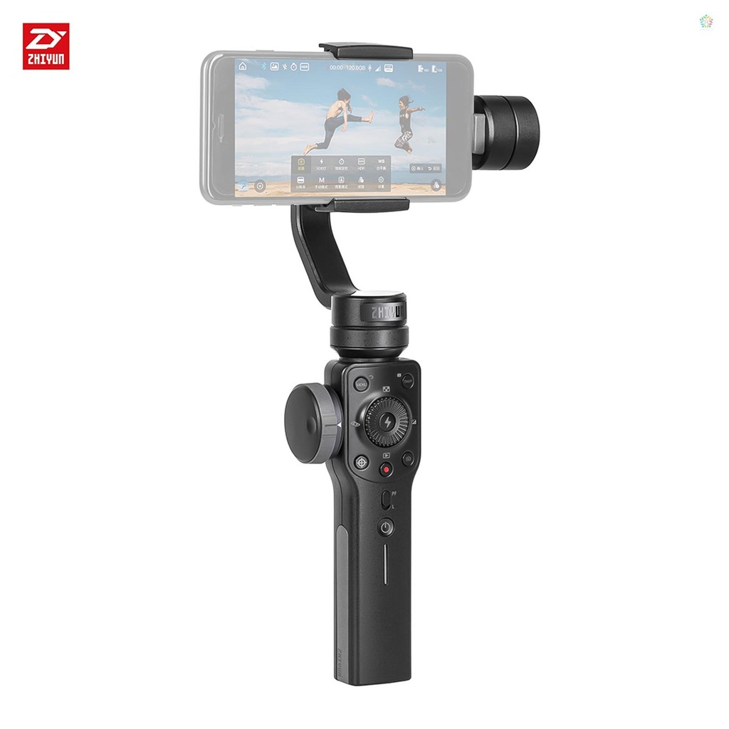 Zhiyun Smooth 4 3 แกนสมาร์ทโฟนมือถือ Gimbal Stabilizer Focus Pull & Zoom Capporation/การติดตามวัตถุ/