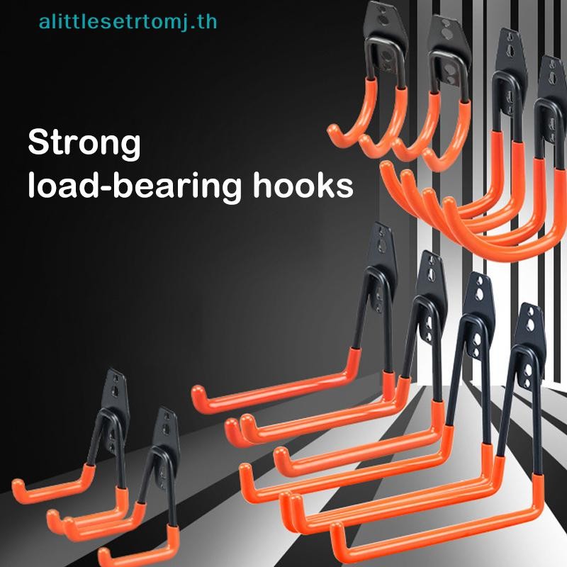 Alittlese Heavy Duty ตะขอโลหะโรงรถ Organizer Wall Mount ตะขอแขวนติดผนัง Anti-slip Hook สําหรับบันไดสวนเครื่องมือ TH