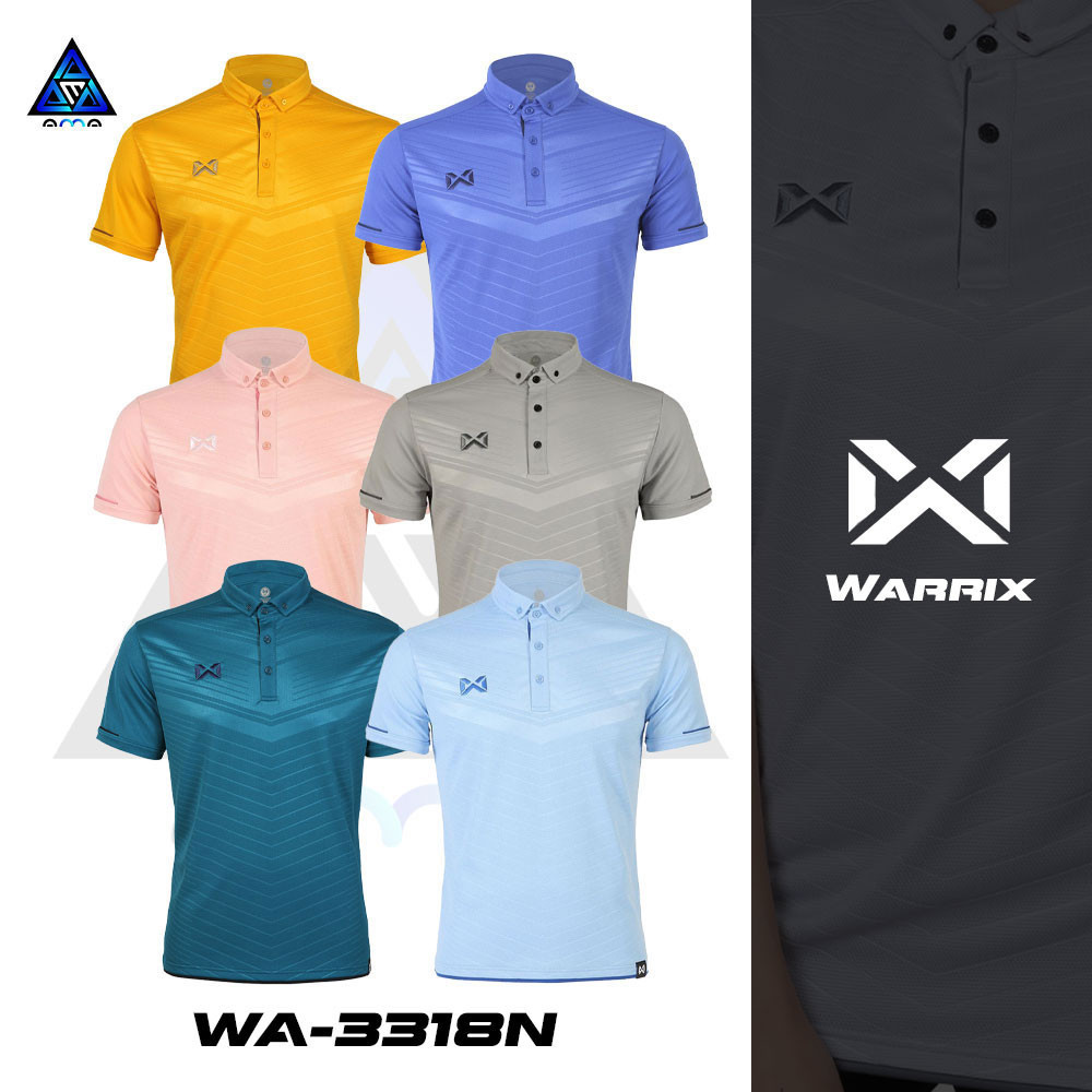 SS เสื้อ WARRIX  รุ่น LAVIDA รหัส WA-3318 วาริกซ์ เสื้อโปโล WARRIX ชายและหญิง ของแท้100%