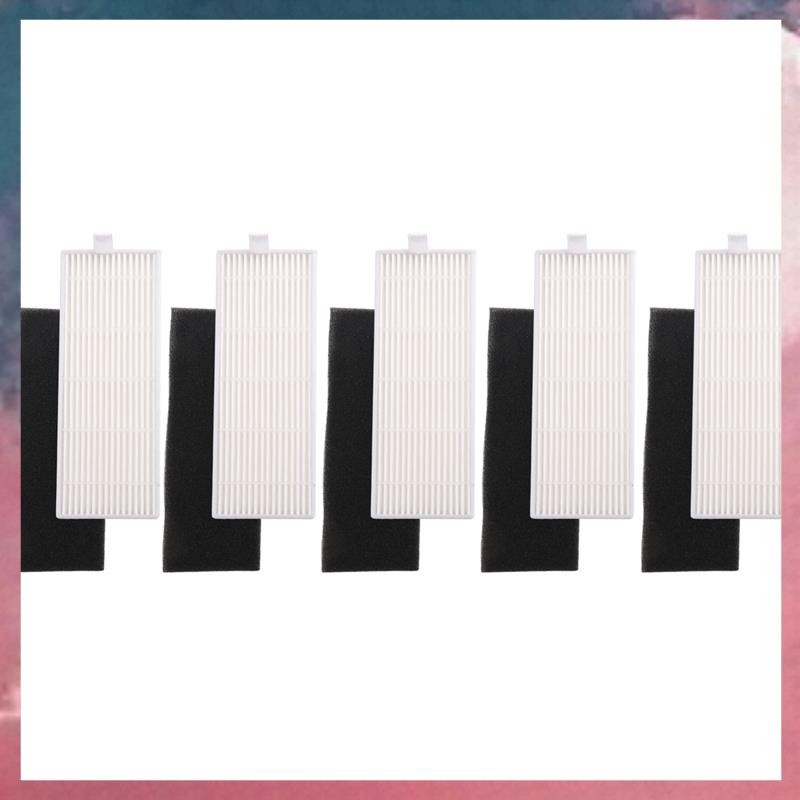 ใหม่ ฟองน้ํา 5 ชิ้น + ตัวกรอง Hepa 5 ชิ้นสําหรับเปลี่ยน chuwi ilife A4 เครื่องดูดฝุ่นหุ่นยนต์