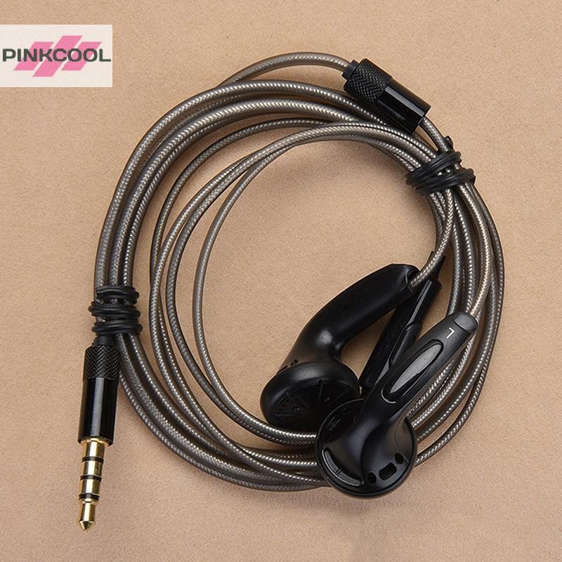 Pinkcool DIY MX500 Heavy Bass หัวแบนหูฟังหูฟังพร้อมไมโครโฟนคุณภาพสูง Study หูฟังกีฬาร้อน