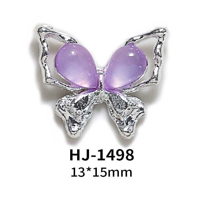 สติ๊กเกอร์ติดเล็บตกแต่งเล็บ Rhinestone ผีเสื้อเพชรแมว Eye Alloy 10 ชิ้น/20 ชิ้น KOUDAN - รูปที่ 5