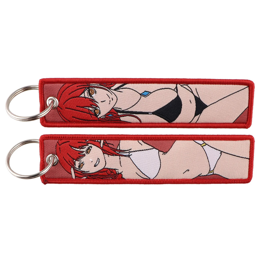 ญี่ปุ่นอะนิเมะ Cool เย็บปักถักร้อย Key Fobs Key แท็กรถยนต์พวงกุญแจสําหรับเพื่อนแฟชั่น KeyRing ของขวัญ ราคา ถูกที่สุด ดีลบีเคเค แกลเลอรีภาพที่ 9