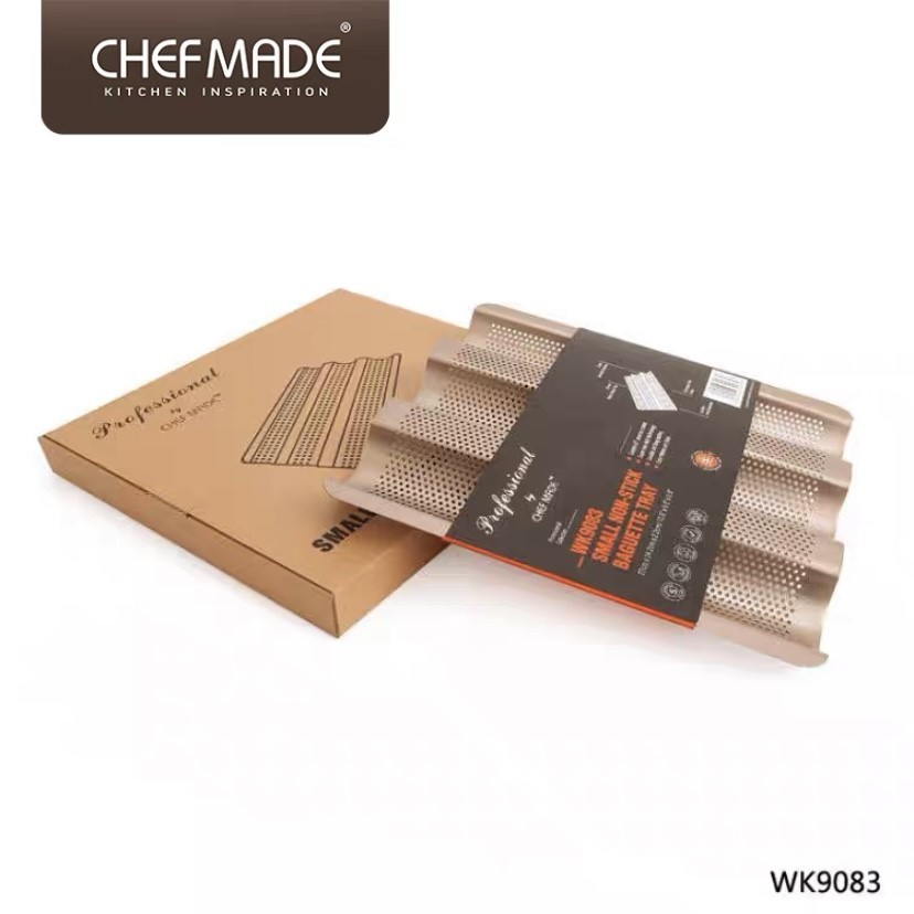 [SDW] pekanbaru/CHEFMADE SMALL NON-STICK BAGUETTE TRAY / SMALL NON-STICK BAGUETTE TRAY WK9083