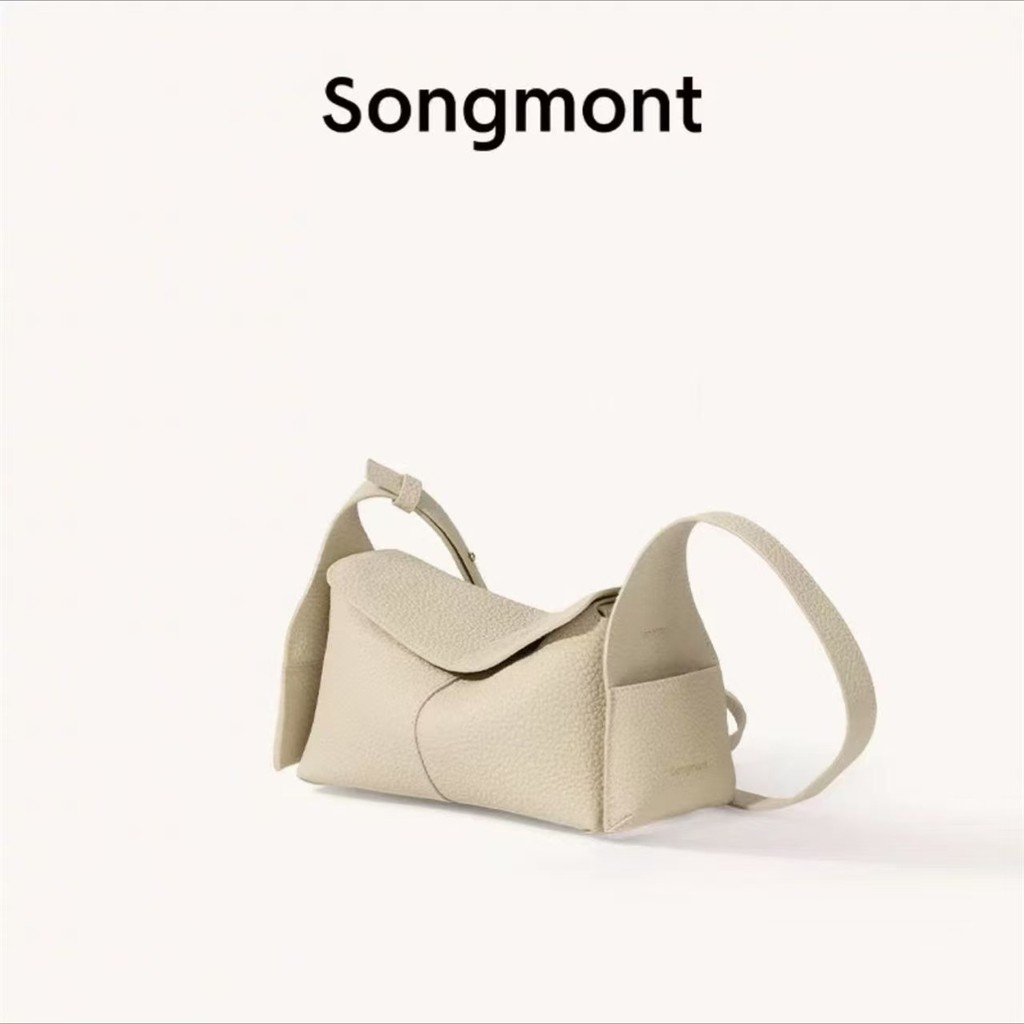 กระเป๋าสะพายข้างซีรีส์ห้อยหู Songmont Yamashita Arimatsu กระเป๋าแฟชั่นฤดูใบไม้ร่วงฤดูหนาว กระเป๋าสะพายข้างผู้หญิง Song 0220 VOEJ