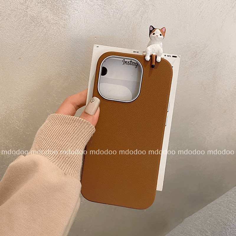 เคส For Huawei Honor X9D X7D X5C Plus Play 10A 10 X9C X9B X9A 5G 400 Smart 200 Lite X50i 90 X9 X30 X40 GT Magic 4 X8B X8A 4G X8 X6 X6S X7C X7B X7A X7 X6B X6A X5 X5B Cute Lying Flat Cat New Style All-Inclusive Shock-resistant Leather Phone Case PW 02 - รูปที่ 4