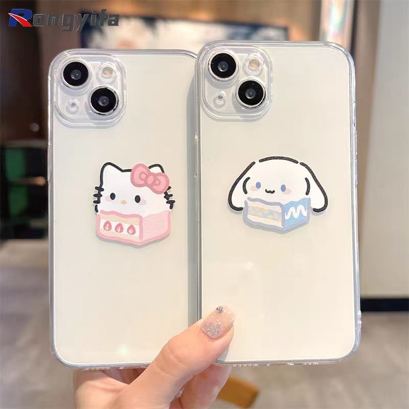 น่ารักการ์ตูนhello Kittyนุ่มสําหรับVivo iQOO Z9 Turbo + Z9X Z8 Z8X Z7X Z7i Z6 Z6X Z5 Z3 Z1 Z1X U5 U5