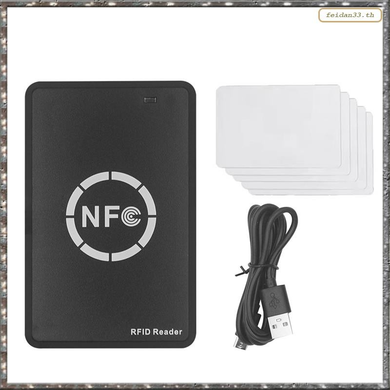 [LHY] Rfid NFC Smart Chip Reader/Writer+5XUID Card 125K 13.56M เครื่องถ่ายเอกสาร RFID Duplicator Tag