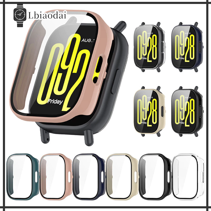 เคสกระจกนิรภัย PC for Smartwatch Redmi Watch 5 Active ฟิล์มป้องกันหน้าจอกันกระแทก for Redmi Watch 5 Lite