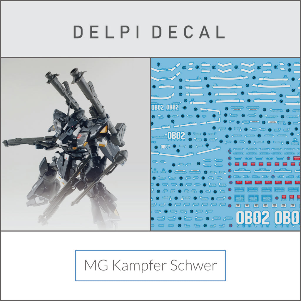 Delpi Water Decal (ดิแคลน้ำ) MG Kampfer Schwer Gundam