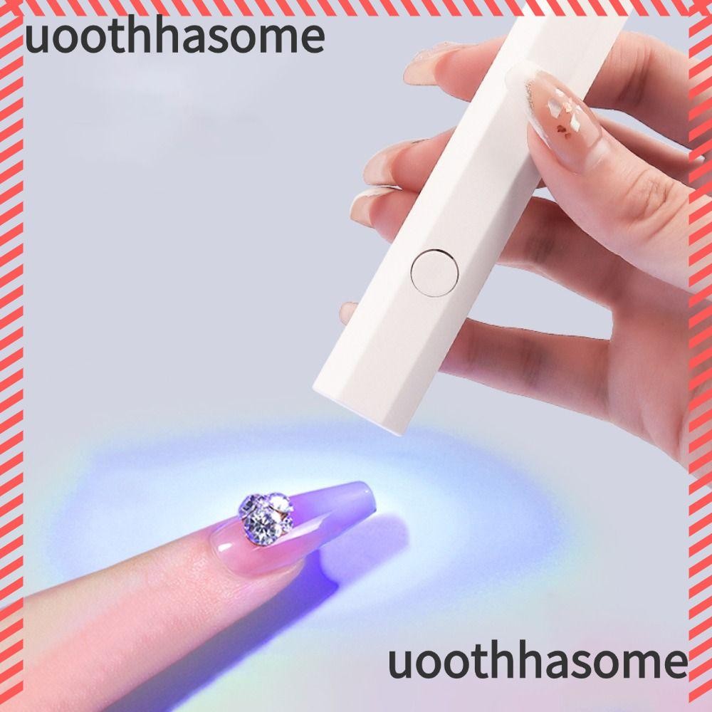 Uoothasome เครื่องเป่าเล็บ, มือถือ 180mAh Uv Light, USB ปากกาสไตล์เล็บเจลมินิเจล Polish Drying Lamp