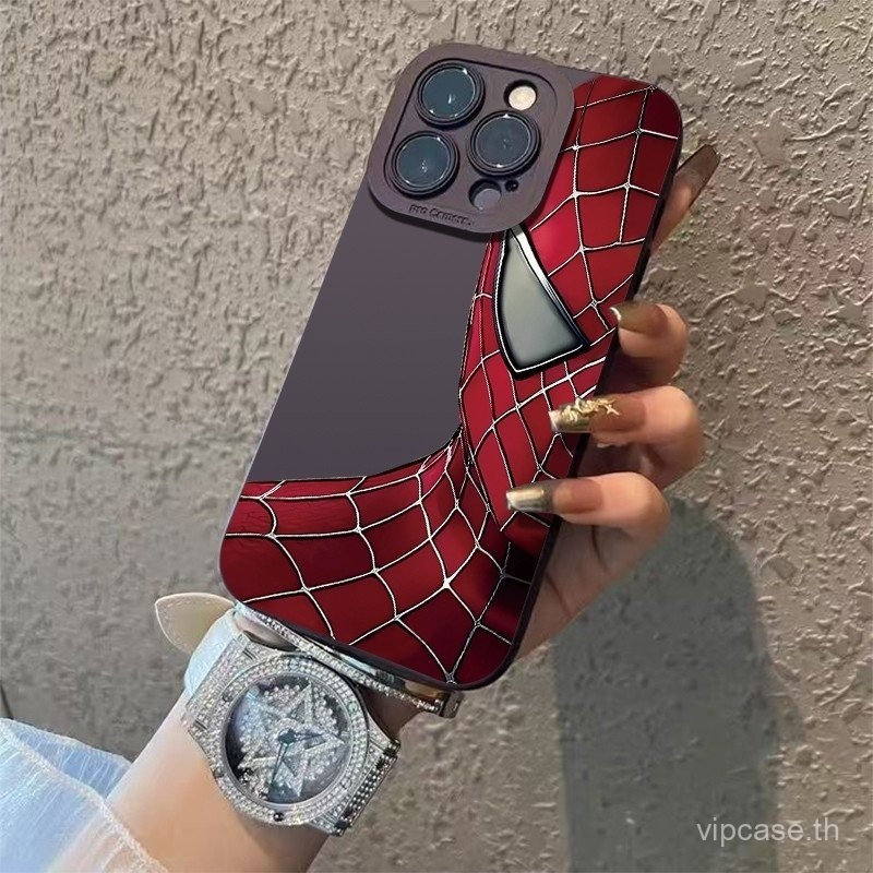 เคสโทรศัพท์ Spider-Man สุดเท่และมีสไตล์ สำหรับ iPhone 15 16 Pro Max 15 Plus 13 Pro Max 14 Pro Max 14 13 12 11 Pro Max 12 Pro 7 Plus เคสซิลิโคนกันกระแทก