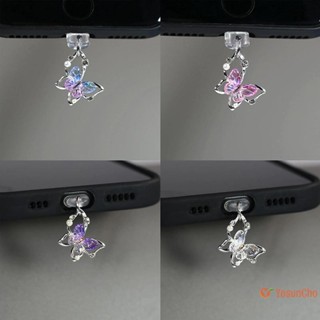 YosunChoker] จี้ปลั๊กฝุ่นโทรศัพท์มือถือพร้อมไข่มุกเทียมและเพ…