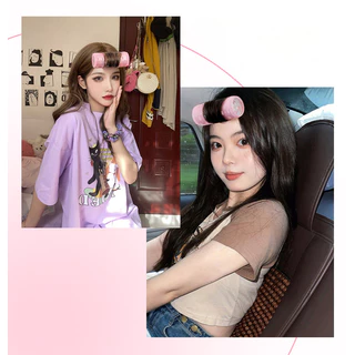ลูกกลิ้งผมแบบมีกาวในตัวขนาดใหญ่ Hairdressing DIY Curler เครื่องมือเสริมความงามผม