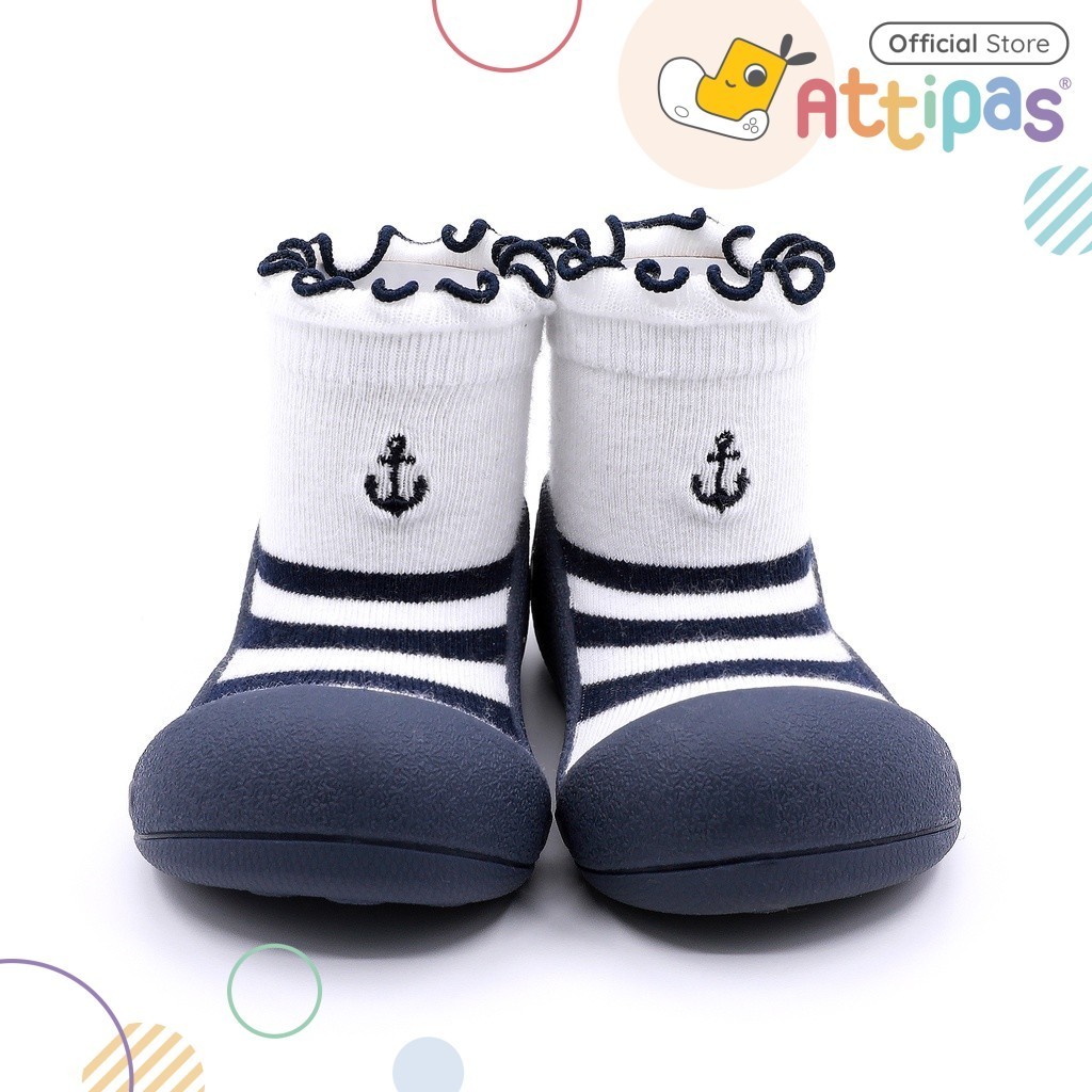 Attipas Functional Baby Shoes Prewalker Shoes - New Marine Navy Girl