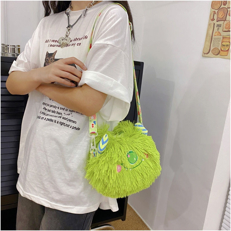 (พร้อมส่ง)J10105 กระเป๋าถือ กระเป๋าสะพายไหล่ ลายการ์ตูนมอนสเตอร์น่ารัก แฟชั่นสําหรับสตรี จัดส่งจากกรุงเทพประเทศไทย