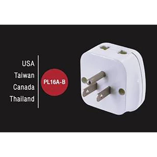 [ 1ชิ้น ] ปลั๊กแปลง Toshino PL16A Series 16A 3600W ปลั๊กแปลง 2 in 1 2ขาและ3ขา เต้ารับนานาชาติ ผลิตจากวัสดุไม่ลามไฟ 36...