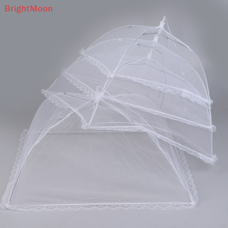 Brightmoon มุ้งตาข่าย ป้องกันยุง แมลงวัน แบบพับได้ สําหรับปิกนิก