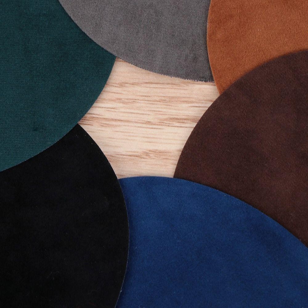 EVINARIA แพทช์ผ้าหนังนิ่ม, แพทช์ข้อศอกรูปไข่เหล็ก, กระเป๋าเสื้อผ้าอุปกรณ์เสริม Suede Appliques ผ้า T เสื้อ - รูปที่ 7