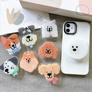 Griptok Acrylic ปอมๆ การ์ตูนติดหลังมือถือ ที่ติดโทรศัพท์ กริ๊บต็อกติดเคส