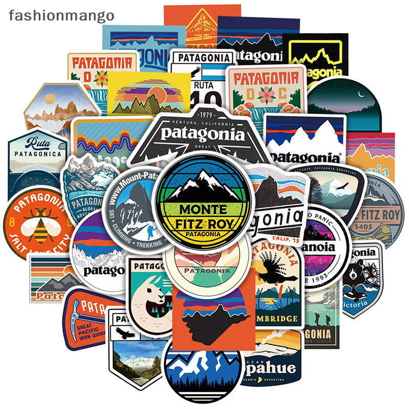 [fashionmango] ใหม่ พร้อมส่ง สติกเกอร์ ลายกราฟฟิติ Patagonia สําหรับติดตกแต่งกระเป๋าเดินทาง แล็ปท็อป ตั้งแคมป์ ภูมิทัศน์ 50 ชิ้น