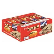 ยกแพ็ค Gussen กัสเซ็น 12ชิ้น ขนม เวเฟอร์ สอดไส้ครีมต่างๆ ช็อคโกแลต นม นมช็อคโกแลต อร่อย เพลิน