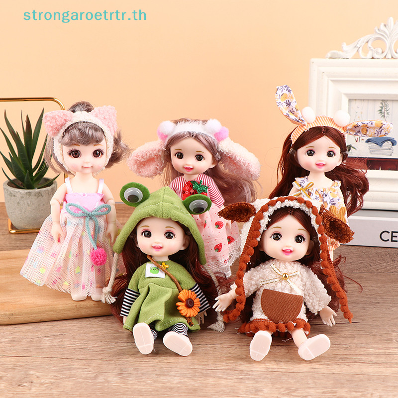 Strongaroetrtr ใหม่ ตุ๊กตาเจ้าหญิงน่ารัก ขนาดเล็ก 16 ซม. แฟชั่น สําหรับเด็กผู้หญิง ของขวัญวันเกิด DIY