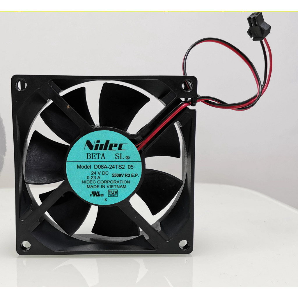 D08A-24TS2 05 24V 0.23 A NIDEC พัดลมอินเวอร์เตอร์ 12V