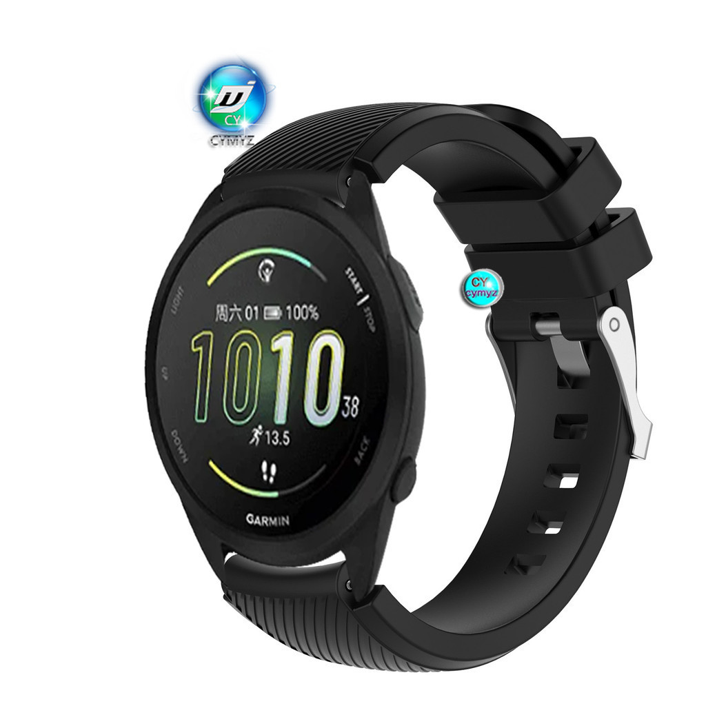 สายนาฬิกาข้อมือซิลิโคน สําหรับ Garmin Forerunner 165 Garmin Forerunner 165