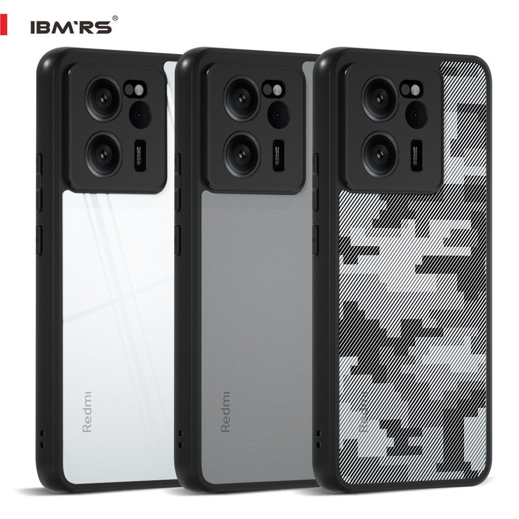 Ibmrs สําหรับ xiaomi 13t pro /redmi k60 ultra case ,camo เคสโทรศัพท์ใสด้าน