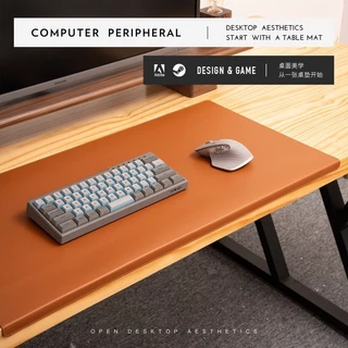 แผ่นรองเมาส์หนัง กันน้ํามัน ขนาดใหญ่ 90x43 80x40 ซม. สําหรับสํานักงาน