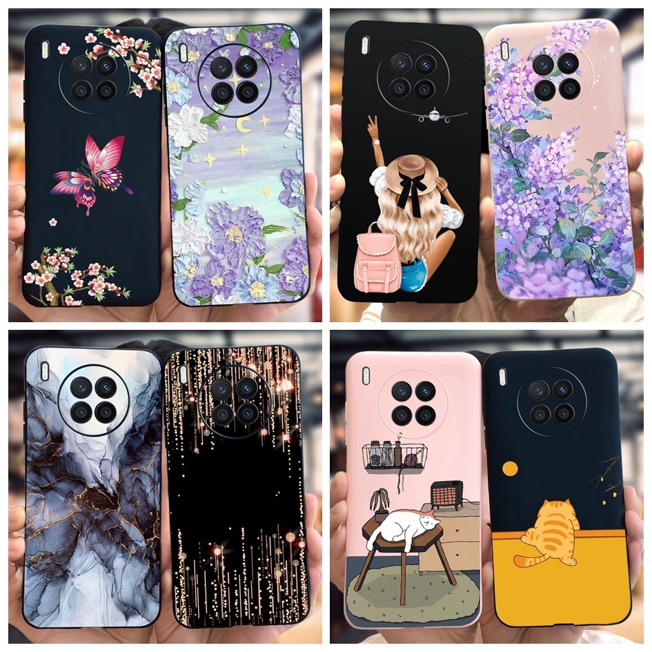 เคสโทรศัพท์มือถือ ซิลิโคนนิ่ม ลายดอกไม้ แฟชั่น สําหรับ Huawei Nova 8i Case NEN-L22 NEN-LX1 NEN-LX3 Honor 50 Lite