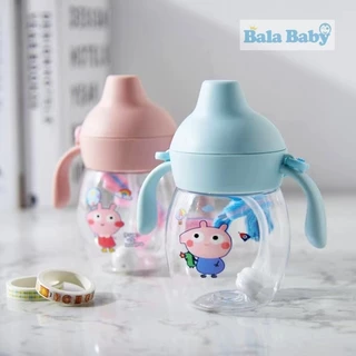 สินค้าพร้อมส่ง แก้วหัดดูด BPA free แก้วหัดดื่มกันสำลัก แก้วน้ำเด็ก ปากเป็ดกันสำลัก ขนาด 9 ออนซ์ SB6766