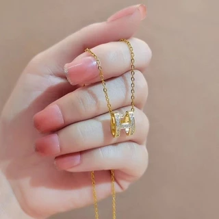 🧡พร้อมส่งจากไทย🧡 สร้อยคอ จี้รูปตัว H เครื่องประดับ แฟชั่น รวมลายยอดฮิต สำหรับผู้หญิง สไตล์เกาหลี N100/N MIX