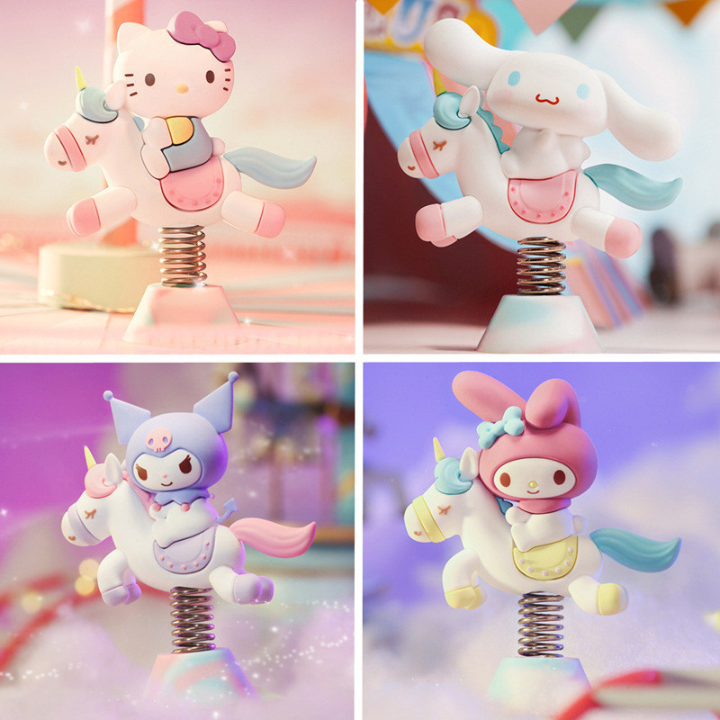 SANRIO กล่องสุ่ม แฮนด์เมด ลาย Cinnamoroll Kuromi Melody Kitty เหมาะกับของขวัญวันเด็ก สําหรับตกแต่ง