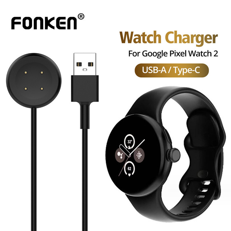 Fonken อะแดปเตอร์แท่นชาร์จสมาร์ทวอทช์ USB Type C แม่เหล็ก สําหรับ Google Pixel Watch 2