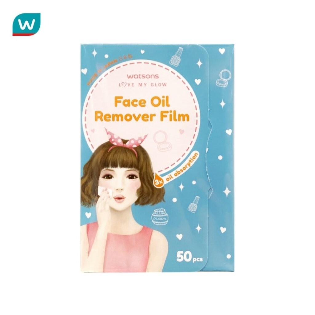 Watsons วัตสันแผ่นฟิล์มซับความมันบนใบหน้า 50แผ่น